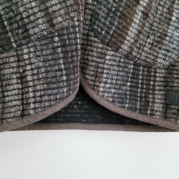 Sitka | Raw Cotton Brown Striped Toggle Front Jacket - M - Picture 7 of 14